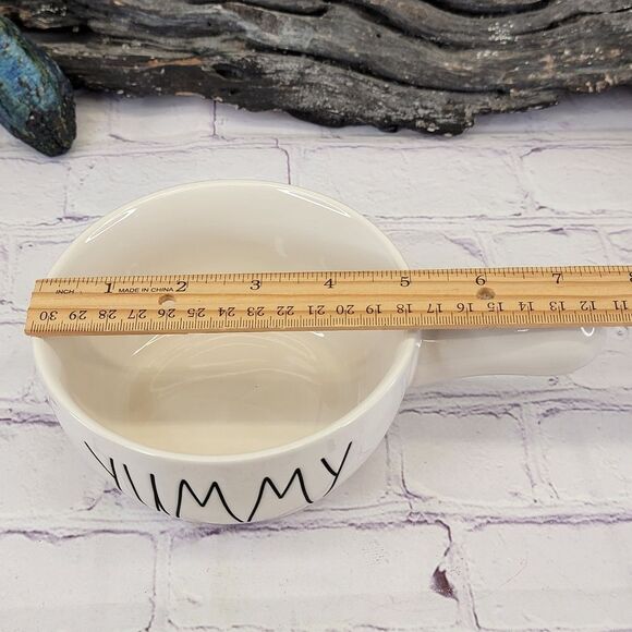 Rae Dunn YUMMY Ceramic Soup Crock with Handle - Picture 5 of 6